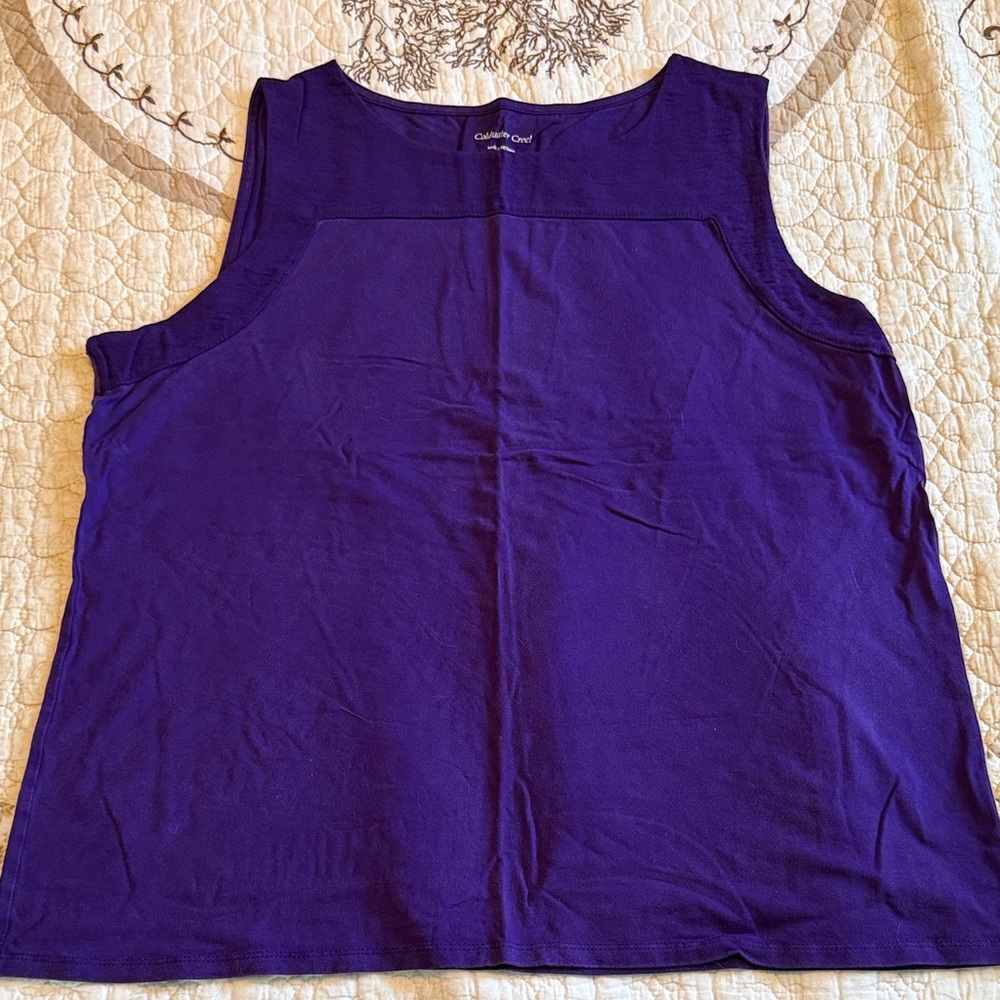 Columbia Deep Violet Sleeveless Tank Top